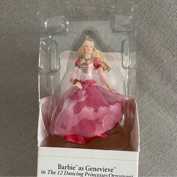 NEW Barbie Hallmark Ornament 2006 Barbie as Genevieve 12 Dancing Princesses NIB - Picture 3 of 5